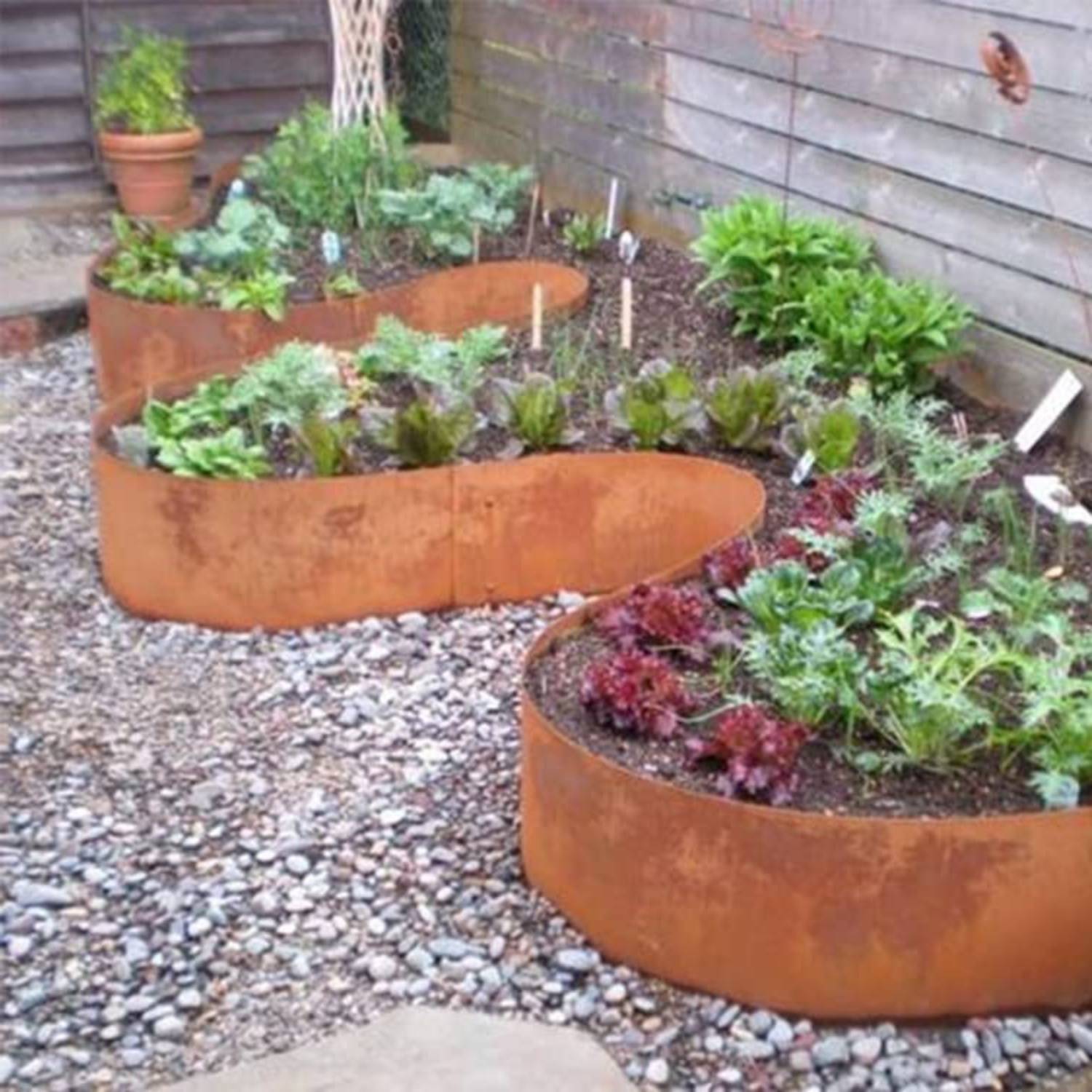 best cor ten garden bed edging